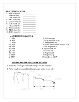 CNC Exam Questions and Answers Guide | PDF | Numerical Control ...