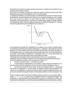 δG* proviene de la barrera de energía necesaria para vencer la resistencia a la formación de una
superficie entre el líquido