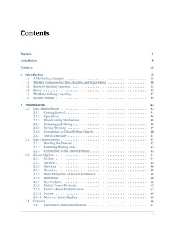 Contents
Preface
1
Installation
9
Notation
13
1
Introduction
17
1.1
A Motivating Example . . . . . . . . . . . . . . . . . .