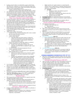 
Evidence of good conduct is not admissible to negate criminal intent. 
FRE 405(b) has a congruence to it–just as the Prosec