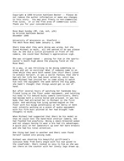 ------------------------------------------------------
 Copyright  1999 Kristen Kathleen Becker -- Please do

 not remove t