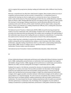 vital to recognize that young learners develop reading and mathematics skills at different rates (Fuentes,
1998). 
Moreover,