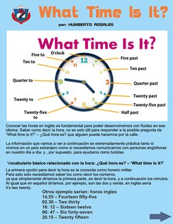 what time is it ejemplos de las horas en ingles
