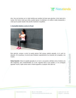 otra. Una vez termines con un lado tendrás que cambiar de brazo para ejercitar el otro lado de tu
cuerpo. Del mismo modo que