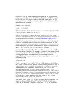 Copyright © 2013 by The McGraw-Hill Companies, Inc. All rights reserved.
Except as permitted under the United States Copyrigh