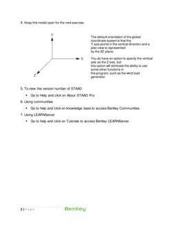 STAAD Pro CONNECT Edition Training Guide | PDF | Cartesian Coordinate ...