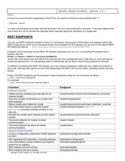 Splunk CLI Useful Commands Cheatsheet | PDF | Command Line Interface ...