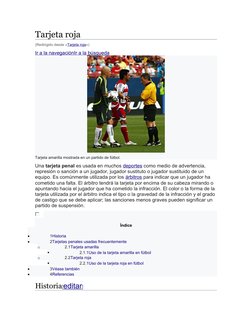 (https://commons.wikimedia.org/wiki/File:Matt_Reis_Carlos_Ruiz_yellow_card.jpg)Tarjeta roja
(Redirigido desde «Tarjeta roja