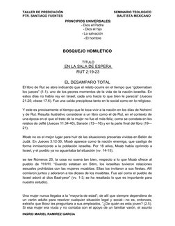 Bosquejo De Rut Bosquejo Ruth | PDF | Noemí (figura bíblica) | Libro de rut