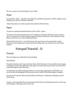 Notepad Tutorial for Beginners | PDF | Text File | System Software