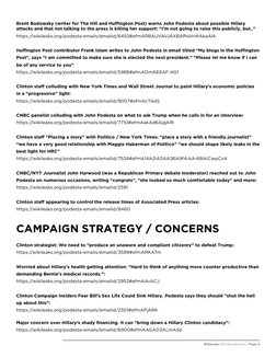 Wikileaks: #PodestaEmails | Page 5
Brent Budowsky (writer for The Hill and Huffington Post) warns John Podesta about possible