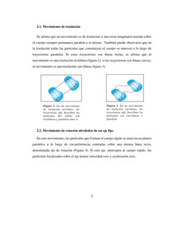 5 
 
 
 
2.1. Movimiento de traslación 
Se afirma que un movimiento es de traslación si una recta imaginaria trazada sobre 
e