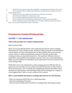 Inbound and Outbound Idoc Configuration Steps | PDF | Electronic Data ...