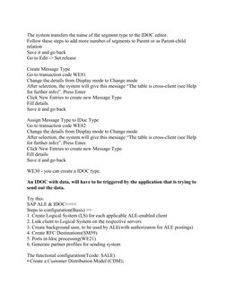 IDoc Configuration Steps in SAP | PDF | Electronic Data Interchange ...
