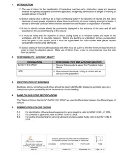 Health & Safety Colour Coding Guide | PDF | Occupational Safety And ...