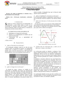 INFORME DE PRÁCTICA DE LABORATORIO                                                 Versión 1.0
                  PROGRAMA DE
