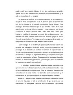 puede revertir una reacción fóbica u de otro tipo producida por un algún
agente, incluso aun habiendo sido producida por cond