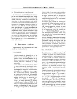 Emisión Termoiónica • Octubre 2017 • Física Moderna
ii.
Procedimiento experimental
En principio se calentó el ﬁlamento por me
