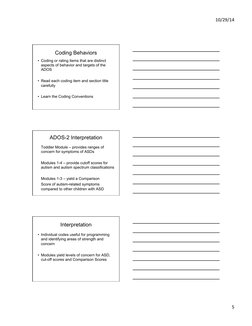 Overview of ADOS-2 Assessment | PDF | Autism Spectrum | Childhood ...