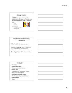 Overview of ADOS-2 Assessment | PDF | Autism Spectrum | Childhood ...