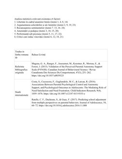 Perceived Parental Autonomy Support Scale | PDF | Autonomy | Ethical ...