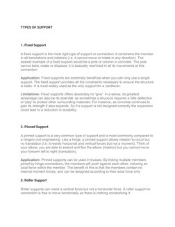 Types of Structural Supports Explained | PDF | Elbow | Force