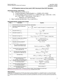 Stanford Vancomycin Dosing Guidelines | PDF | Renal Function | Medical ...