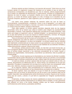 El tercer capítulo se titula “el tiempo y la invención del porvenir”. Este inicia con el ser
humano siendo un organismo incap