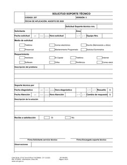 Calle 26 No. 57-41 Torre 8 Pisos 7-8 CEMSA - C.P. 111321
Pbx. 3779555 - Información: Línea 195 
www.umv.gov.co
 SIT-FM-001
Pá