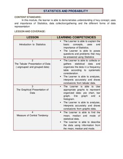 Grade 7 Statistics and Probability Module | PDF | Mode (Statistics ...