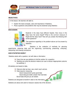 Grade 7 Statistics and Probability Module | PDF | Mode (Statistics ...