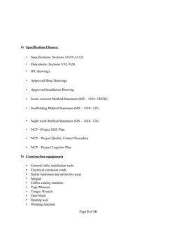 HV Cable Termination Method Statement | PDF | Wire | Electrical Connector