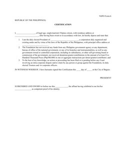 NSPO Forms for Non-Profit Compliance | PDF | Affidavit | Notary Public