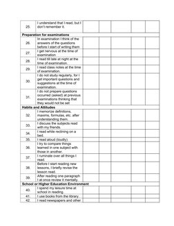 Study Habits Inventory Form.pdf Study Habits Inventory Guide | PDF | Teachers | Test (Assessment)