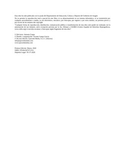 Esta obra ha sido publicada con la ayuda del Departamento de Educación, Cultura y Deporte del Gobierno de Aragón
No se permit