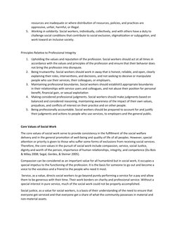 resources are inadequate or where distribution of resources, policies, and practices are 
oppressive, unfair, harmful, or ill