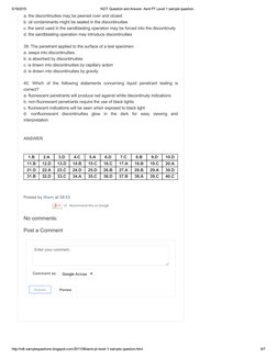 ASNT PT Level 1 Sample Questions | PDF | Mechanical Engineering ...