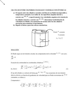0
 
L
 
R  
kR  
3.B.1 FLUJO ENTRE CILINDROS COAXIALES Y ESFERAS CONCÉNTRICAS
a) El espacio entre dos cilindros coaxiales e