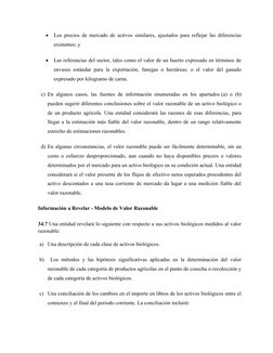 
Los precios de mercado de activos similares, ajustados para reflejar las diferencias
existentes; y

Las referencias del se