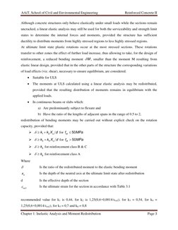 AAiT, School of Civil and Environmental Engineering                               Reinforced Concrete II 
 
Chapter 1: Inelas