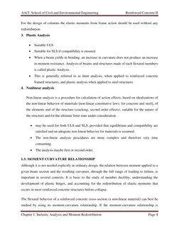 AAiT, School of Civil and Environmental Engineering                               Reinforced Concrete II 
 
Chapter 1: Inelas