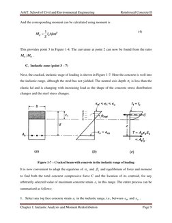 AAiT, School of Civil and Environmental Engineering                               Reinforced Concrete II 
 
Chapter 1: Inelas