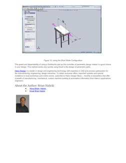 Figure 10. Using the Short Slider Configuration
The speed and dependability of using a Solidworks part as the controller of p