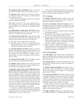 Nec Code 392 NEC Article 392: Cable Tray Systems | PDF | Electrical Wiring | Machines