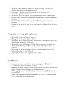 Soco Examples SOCO Team Composition and Roles | PDF | Crime Scene | Forensic Science
