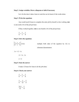 work rate problems and solutions | pdf | applied... Solving Work Rate Problems | PDF | Equations | Mathematical Concepts