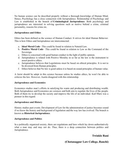 No human science can be described properly without a thorough knowledge of Human Mind.
Hence, Psychology has a close connecti
