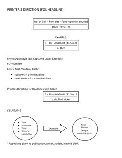 Copyreading Symbols and Directions | PDF