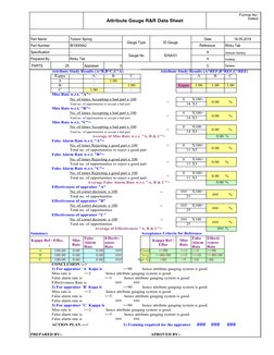 MSA Attribute Study Results and Analysis | PDF | Scientific Method ...