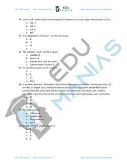 NUST Engineering NET Past Papers | PDF | Teaching Methods & Materials